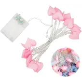 Dripio 3m LED Lichterkette Herzform, rosa, batteriebetrieben, für Dekoration