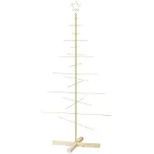 Syfax Metall-Weihnachtsbaum mit Ständer KUOPIO 150 cm Stahl Gold