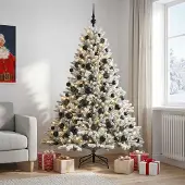 Syfax Künstlicher Weihnachtsbaum mit Weihnachtskugel 240 cm 300 LEDs