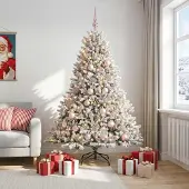Syfax Künstlicher Weihnachtsbaum mit Weihnachtskugel 180 cm 300 LEDs