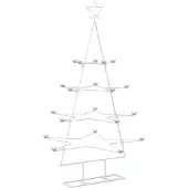 Syfax Metall-Weihnachtsbaum mit Halter KUOPIO 140 cm Stahl Weiß