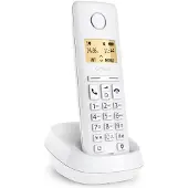 Gigaset PURE 100, Analoges/DECT-Telefon, Kabelloses Mobilteil, Freisprecheinrichtung, 50 Eintragungen, Anrufer-Identifikation, Weiß