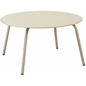 HowHomely Couchtisch Beistelltisch Metall 70x40 cm beige matt Wohnzimmer modern Design