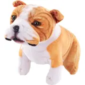 PADU Bulldogge Plüschhund mit Sound - 18 cm