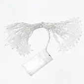 Dripio LED-Lichtsnoer 5 LEDs 27K Schneeflocken 5 m Niederspannungsvorhang