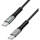 Logilink CU0420 USB-C-auf-USB-C-Kabel, 100 W, 0,3 m, Schwarz, USB 2.0
