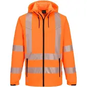 Portwest Kapuzensweatshirt Zippé Hv Kx3 – Größe M – Orange –
