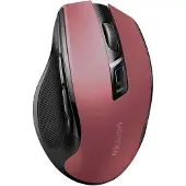 UGREEN Präzise kabellose Maus, USB, 2,4 GHz, Bluetooth 5.0, optisch, 4000 DPI, rot