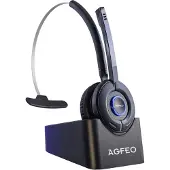 AGFEO 6101543, Kabellos, Büro/Callcenter, 49 g, Kopfhörer, Schwarz