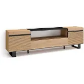 Dripio TV-Lowboard 200x57x35 cm Eiche für TVs bis 80"