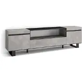 Dripio TV-Möbel 200x57x35 cm, für TVs bis 80", Zement-Optik