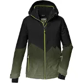 Generisch Ski-Jacke für Jungen – Funktionsjacke mit Kapuze und Schneefang
