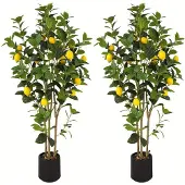 Selius Kunstzitronenbaum - Set aus 2 - 122 cm hoch
