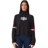 KRIMSON KLOVER Wren Snowflake Mock Neck heather black (005) XS