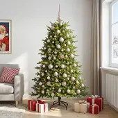 Syfax Künstlicher Weihnachtsbaum mit Weihnachtskugel 240 cm 300 LEDs