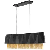 Hinkley/ Fredrick Ramond Elstead Zuma Hängeleuchte E27 6-fach 33cm Satinschwarz, Gold