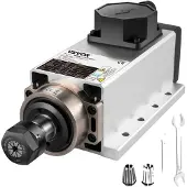 Vevor Luftgekühlter Spindelmotor 2,2KW Air Cooled Spindel Motor, ER20 Spannzangen Frässpindel Linearmotor, Luftgekühlte CNC Engraving Milling Numerical Fräsmotor, 24000RPM Graviermaschine Spindelmotor