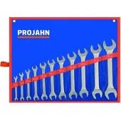 Projahn Doppelmaulschlüsselset, 11-teilig, SW 6-32 mm, CV-Stahl, Sechskant