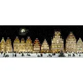 Sonstige Verlage Wandkalender Weihnachtliches Stadtpanorama