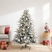 Syfax Künstlicher Weihnachtsbaum mit Weihnachtskugel 150 cm 150 LEDs