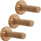 Merkloos Elzusha – Set aus 3 wandmontierten Katzenregalen aus Sisal