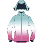 CMP - Girl's Jacket Snaps Hood 36W0775 - Skijacke Gr 128 rosa