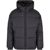 TB International GmbH Urban Classics Übergangsjacke Herren Basic Puffer Jacket With Hood schwarz 4XL