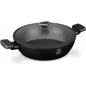 Berlinger Haus FTV-0036 Flacher Topf 30 cm Matte Black-Rose Gold
