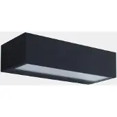 LEDS-C4 Led Außenwandlampe Wandbeleuchtung Nemesis Anthrazit Breite 19,5 Cm