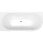 Hak Handelsagentur Koch Raumspar Badewanne VIVA 185 x 80 x 47 cm, links, weiß