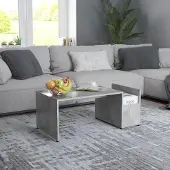 Merkloos Moderner Couchtisch im Beton-Look, gefertigt aus Holz