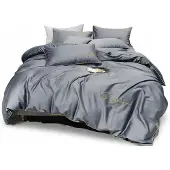 Cotton World Baumwolle world Luxus Bettwäsche 200x220 mit Goldstickerei