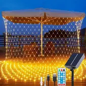 Dripio Solar-Netzleuchte 3x2m, 192 LEDs, Fernbedienung, 8 Modi, IP65
