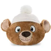 Nici Kuscheltier "Winter, Muff Bär Capiccino 32x34cm", braun, Plüschfiguren, KinderH:34cm, Plüsch, Polyester, Kuscheltier, H:34cm