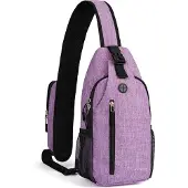 Unyqoos Slingbag Lila - Multifunktionale Schultertasche für Damen und Herren