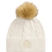 Lauren Accesorios für Damen. 454P23502003 Dir Emb Hat-Hat (OSFA), Weiß, Lässig
