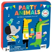 Sonstige Verlage Petit Collage Party Animals Magnetisches Spielset Für Unterwegs Mehrfarbig Mehrfarbig One Size