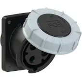 Pce 433-7 CEE-Anbausteckdose schräg (100x112) 63A 3p 7h IP67 POWER TWIST 4337