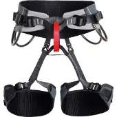 Singing Rock - Sitzgurt Dome - Klettergurt Gr XL schwarz/grau
