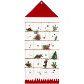 Merkloos Wiederverwendbare Adventskalender mit 24 Fächern