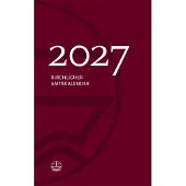 Merkloos Kirchenlicher Amtskalender 2027 in Rood