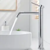 Dripio Waschtischarmatur hoch, 360° drehbar, Chrom, 230 mm Auslaufhöhe