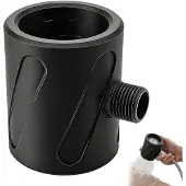 Dripio Massagedusche schwarz, breiter Wasserstrahl, hoher Druck, 8x6,5x5 cm
