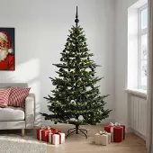 Syfax Künstlicher Weihnachtsbaum mit Weihnachtskugel 240 cm 300 LEDs