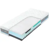 Hilding Anders ZP Alpine Blue Air Kaltschaum-Latex-Memoryschaum-Matratze 80 cm breit, 22 cm hoch, 7 Zonen, orthopädisch, wendbar, waschbarer Bezug