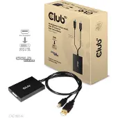 Club 3D CLUB3D Mini DisplayPort to Dual Link DVI, HDCP OFF version for Apple Cinema Displays Active Adapter, 0,6 m, DVI-D, Mini DisplayPort + USB Type-A, Buchse, Stecker, Gerade