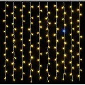 OEM Lichtgordijn 200 LEDs 5 m gelb IP65 erweiterbar Blitzeffekt
