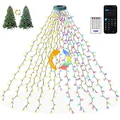 OEM Weihnachtsbaumbeleuchtung 2 m, 400 LEDs, mit Ring, 8 Modi