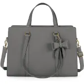 Merkloos Omgoods – Damenhandtasche aus Kunstleder für Arbeit und Freizeit (Schwarz)