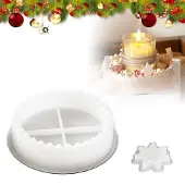 OEM Silikonformen für Adventskalender, 2er-Set, Sternform, 3D-Harz, Weiß